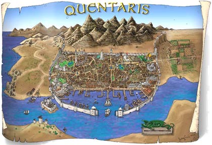 Map of Quentaris.
